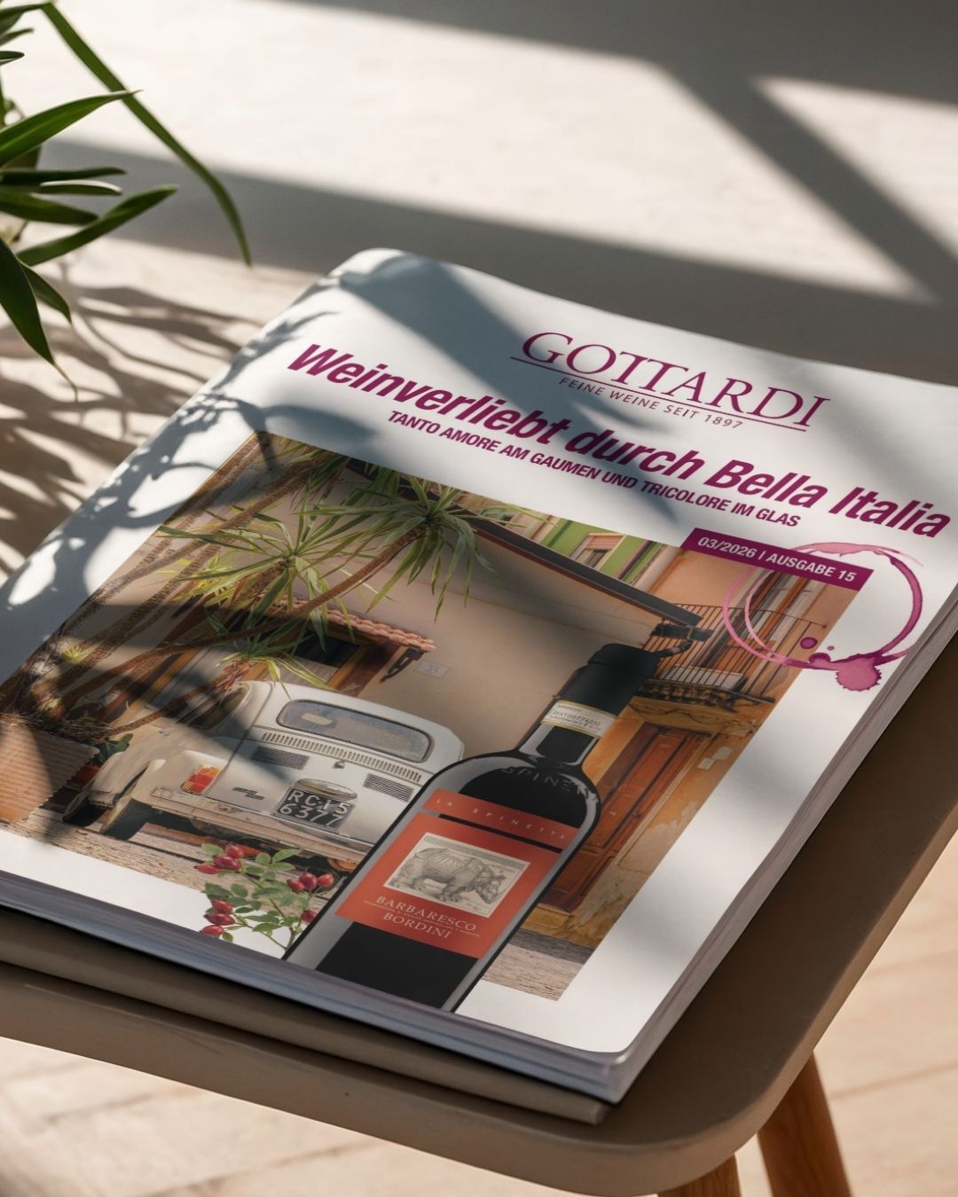 Weinverliebt im Herbst. 🍁🍷
Die neue Herbstausgabe unseres Gottardi Magazins entführt dich nach Bella Italia – tanto amore am Gaumen, Tricolore im Glas. Jetzt reinlesen – Link in Bio! 

#weinliebe #gottardi #gottardifeineweine