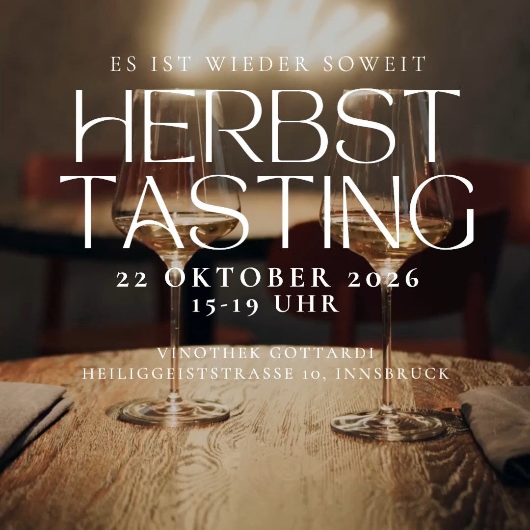🍂 Herbst-Tasting is back! 🍷

Ihr wisst, was das heißt: neue Weine, gute Gespräche und ein gemütlicher Nachmittag mit euch 🥂

📅 22. Oktober 2026
⏰ 15–19 Uhr
🎟️ Eintritt: 15€

Nur an diesem Tag:
✨ 10% auf alle Verkostungsweine
✨ 10€ zurück ab 40€ Einkauf

Bringt eure Freunde mit, schnuppert durch unsere Herbst-Auswahl und lasst den Tag entspannt ausklingen 🍁

Wir freuen uns auf euch! 🙌