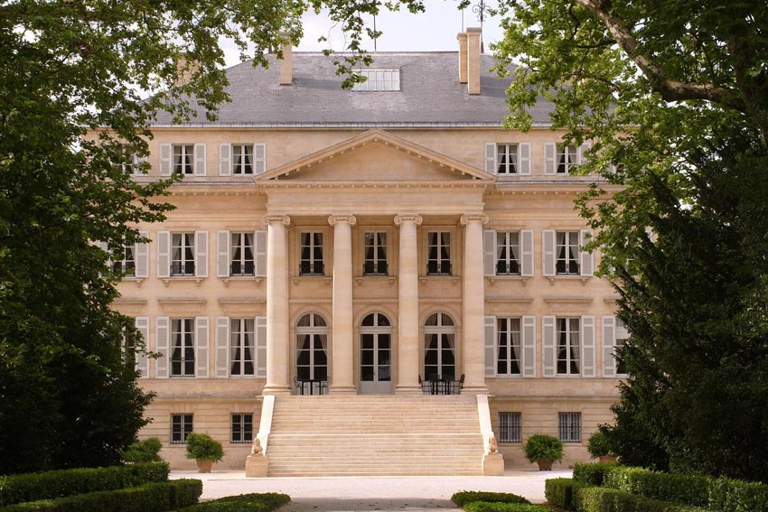 Außenansicht Château Margaux in Bordeaux