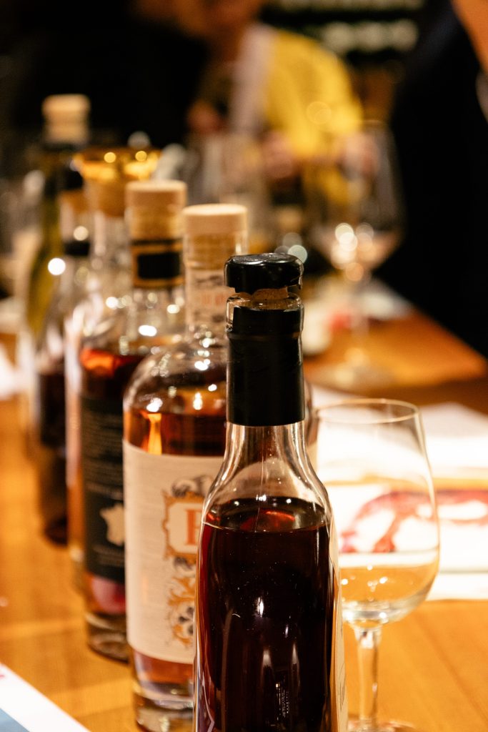 Flaschen zur Verkostung