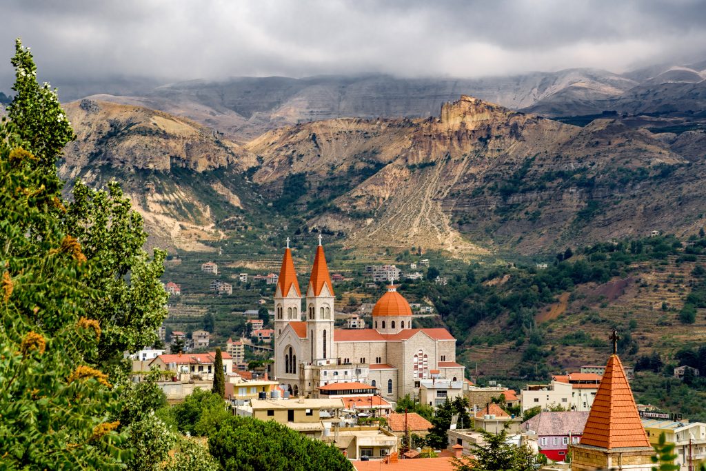 Eine Stadt im Libanon